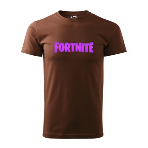 Tričko s potiskem Fortnite Pink - hnědé XL