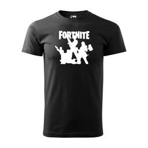 Tričko s potiskem Fortnite Team - černé 2XL