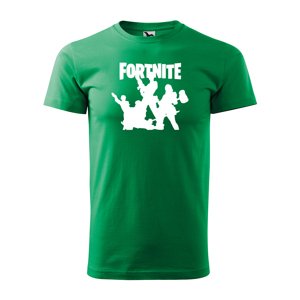 Tričko s potiskem Fortnite Team - zelené 5XL