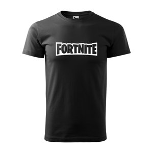 Tričko s potiskem Fortnite - černé 5XL