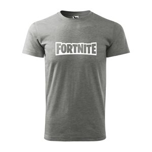 Tričko s potiskem Fortnite - šedé 3XL