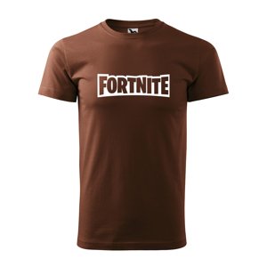 Tričko s potiskem Fortnite - hnědé L