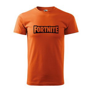 Tričko s potiskem Fortnite - oranžové L