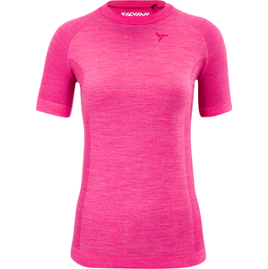 Dámské bezešvé merino tričko Silvini Soana - pink Velikost: XS/S