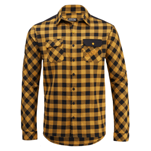 Pánská flanelová košile Silvini Farini - černo žlutá Velikost: L