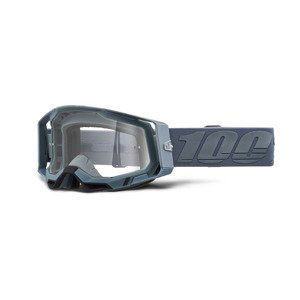 100% Brýle 100% RACECRAFT 2 Goggle - Battleship - Clear Lens