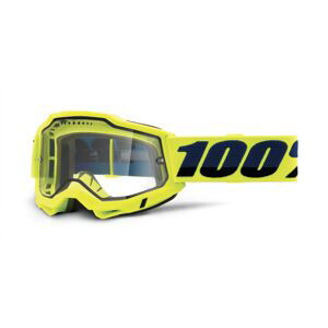 Brýle 100% ACCURI 2 ENDURO MTB Goggle - Fluo/Yellow - Clear Lens