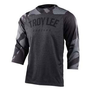 Troy Lee Designs TLD DRES S 3/4 RUKÁVEM RUCKUS CAMBER CAMO BLACK HEATHER Velikost: S