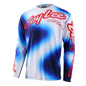 Troy Lee Designs TLD DRES S DLOUHÝM RUKÁVEM SPRINT ULTRA LUCID WHITE / BLUE Velikost: L