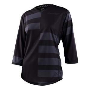 Troy Lee Designs TLD DÁMSKÝ DRES S 3/4 RUKÁVEM MISCHIEF SPLIT STRIPE BLACK Velikost: XL