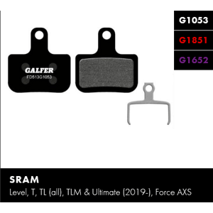 Brzdové destičky Galfer FD513 - SRAM LEVEL Směs: Standard