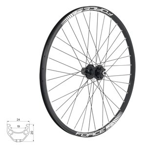 Zapletené zadní kolo FORCE BASIC DISC 622x19 6d 32d