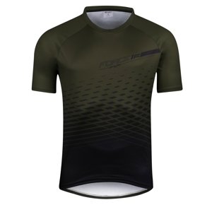 Dres FORCE MTB ANGLE kr. rukáv - army Varianta: 3XL