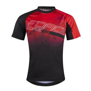 Dres FORCE MTB CORE - červeno-černý Varianta: velikost : XS