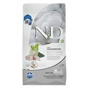 N&D WHITE DOG Adult Mini Sea Bass&Spirulina&Fenn 2,5kg