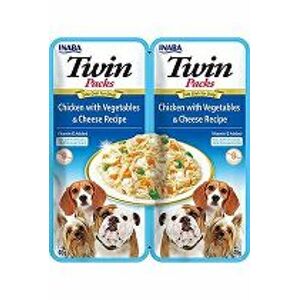 Churu Dog Twin Packs Chick & Veg.&Cheese in Broth 80g