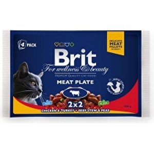 Brit Premium Cat kapsa Meat Plate 400g (4x100g)