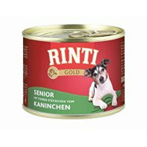 Rinti Dog Gold Senior konzerva králík 185g