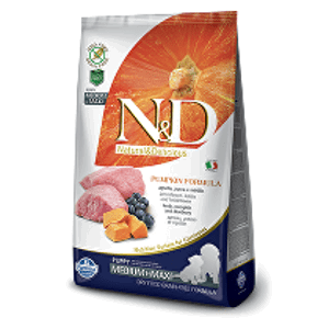 N&D Pumpkin DOG Puppy M/L Lamb & Blueberry 12kg