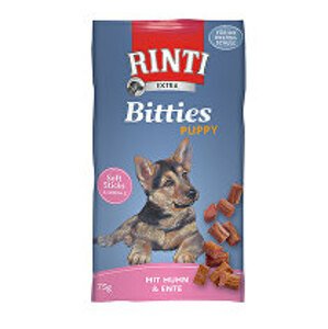 Rinti Dog pochoutka Extra Bits Puppy kuře+kachna 75g