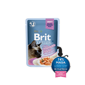 Brit Premium Cat D Fillets in Gravy for Sterilised 85g