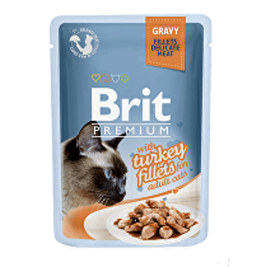 Brit Premium Cat D Fillets in Gravy With Turkey 85g