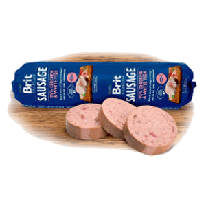 Brit Sausage Chicken & White Fish 800g New