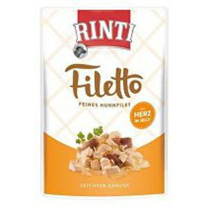 Rinti Dog kapsa Filetto kuře+kuřecí srdce v želé 100g
