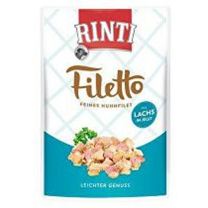 Rinti Dog kapsai Filetto kuře+losos v želé 100g