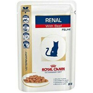 Royal Canin VD Feline Renal  12x85g hovězí kapsa