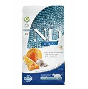 N&D OCEAN CAT GF Adult Herring, Pumpkin & Orange 1,5kg