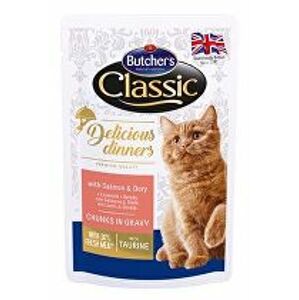 Butcher's Cat Class.Delic.Dinn. losos+dorada kapsa100g