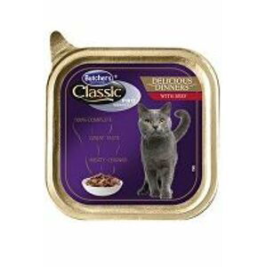 Butcher's Cat Pro Series Del.Dinner hovězí vanička 85g