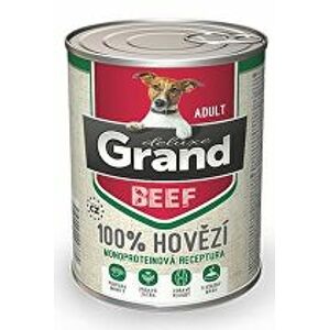 GRAND konz. pes deluxe 100% hovězí 400g