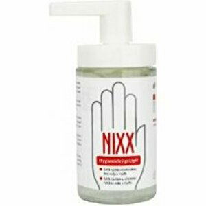 NIXX hygienický gel na ruce s dávkovač., ike sklo200ml