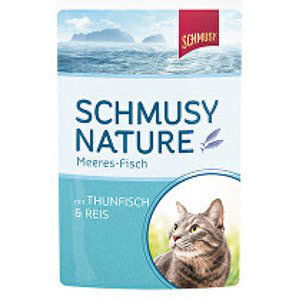 Schmusy Cat kapsa Fish tuňák+rýže 100g