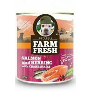Farm Fresh Dog Salmon&Herring+Cranberries konzer 750g