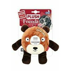 Hračka pes GiGwi Plush Friendz medvěd s gumovým kroužk