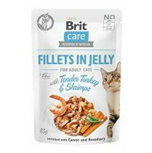 Brit Care Cat Fillets in Jelly with Turkey&Shrimps 85g