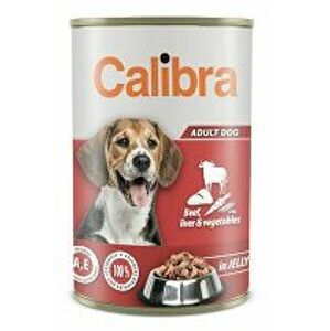 Calibra Dog  konz.hovězí+játra+zel. v želé 1240g NEW