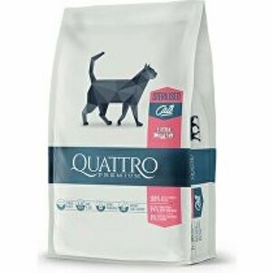 QUATTRO Cat Dry Premium all Breed Steril. Drůbež 7kg