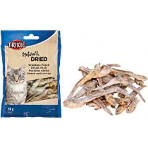 Rybičky sušené pro kočky 5-6cm 50g TR 1ks