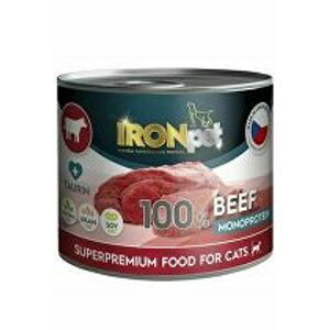 IRONpet Cat Beef konzerva 200g