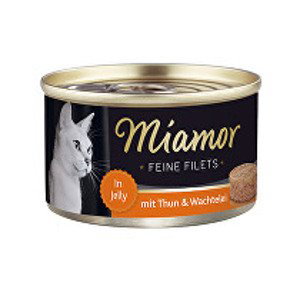 Miamor Cat Filet konzerva tuňák+křepelčí vejce100g