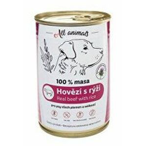 All Animals DOG hovězí mleté s rýží 400g