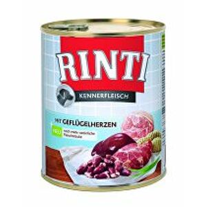 Rinti Dog konzerva drůbeží srdíčka 800g