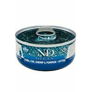 N&D CAT OCEAN Kitten Tuna & Cod & Shrimp & Pumpkin 70g