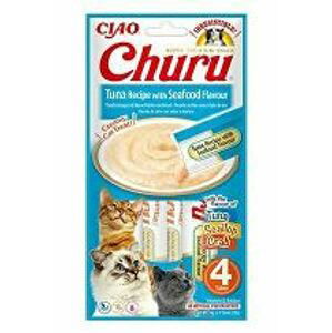 Churu Cat Tuna Recipe with Seafood Flavor 4x14g