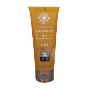 Lubrikační gel HOT Shiatsu Love Mango & Green Tea jedlý 75 ml