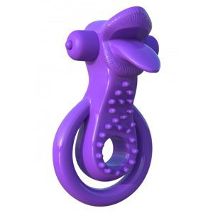 Kroužek na penis C-RINGZ Lovely Licks Couples Ring purple